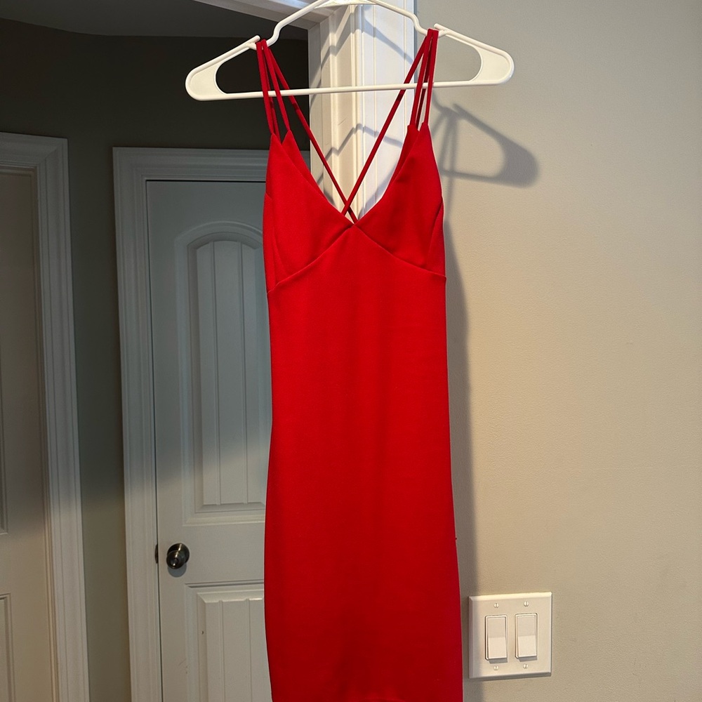 Slayin Hearts Mini Dress - Red Size Medium - Picture 2 of 4